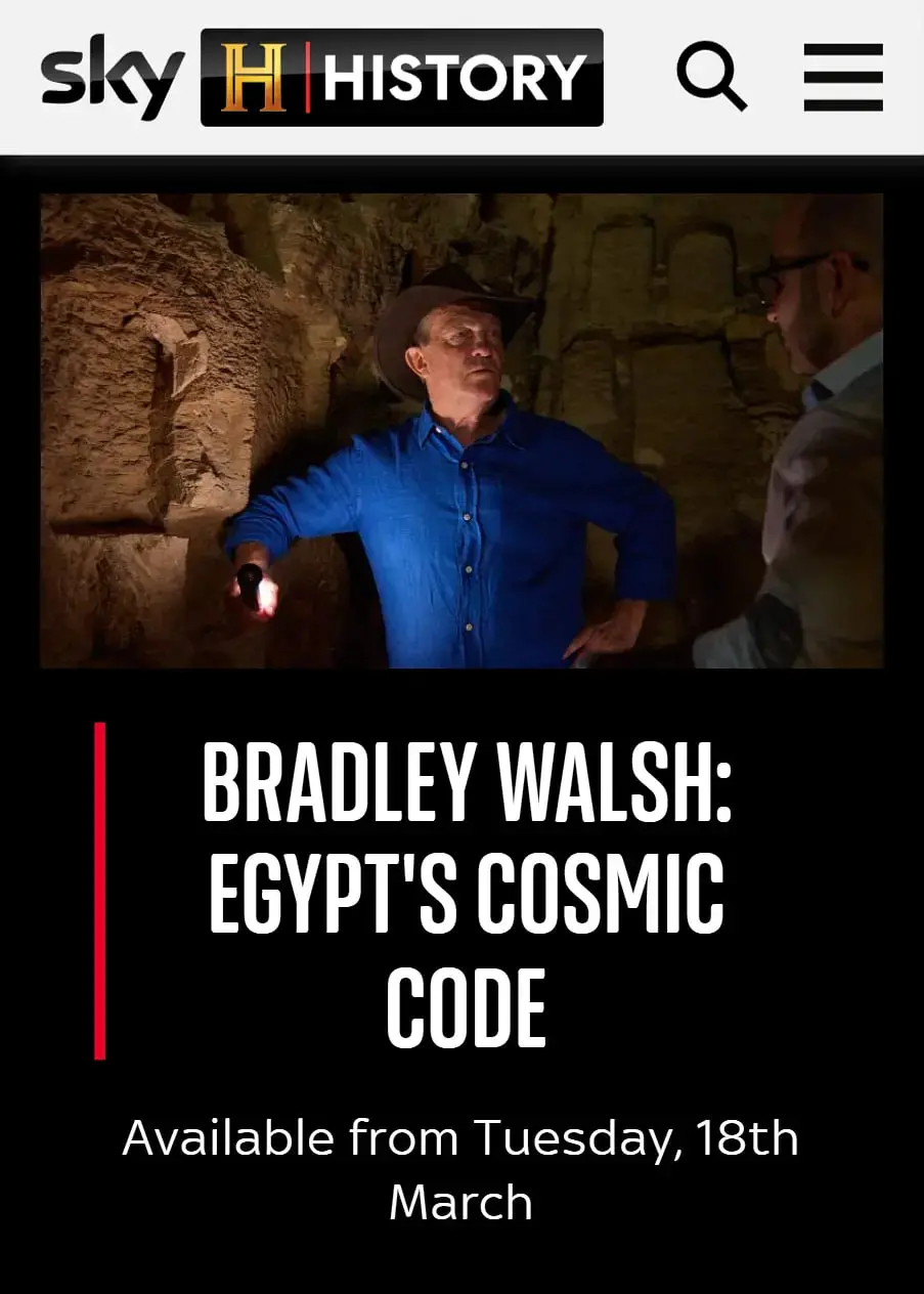 揭秘《布拉德利·沃尔什：埃及的宇宙密码》：一场烧脑的考古探险，带你穿越时空！